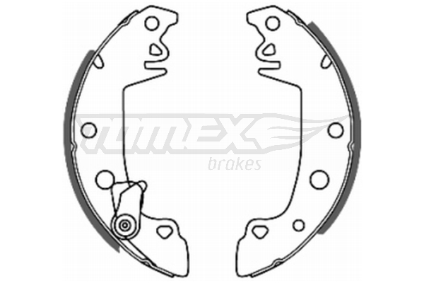 Sada brzdových čeľustí TOMEX Brakes